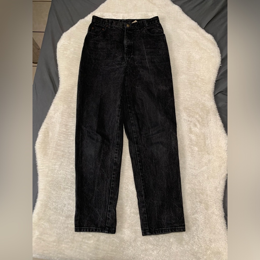 Express Black Denim High‎ Rise Jeans Size 11 Juniors 90s Made USA